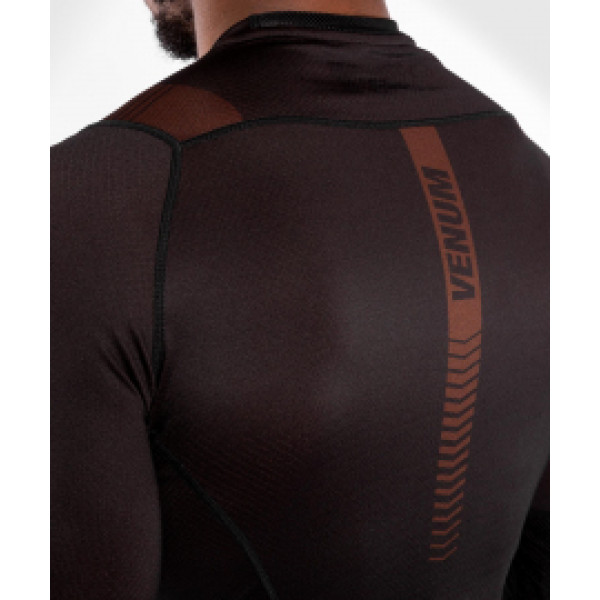 Рашгард Venum Nogi 3.0 Long Sleeves Rashguard Black Brown