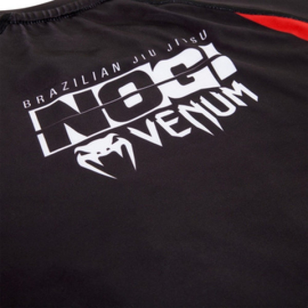 Рашгард Venum No Gi IBJJF Approved Rash Guard Black Red