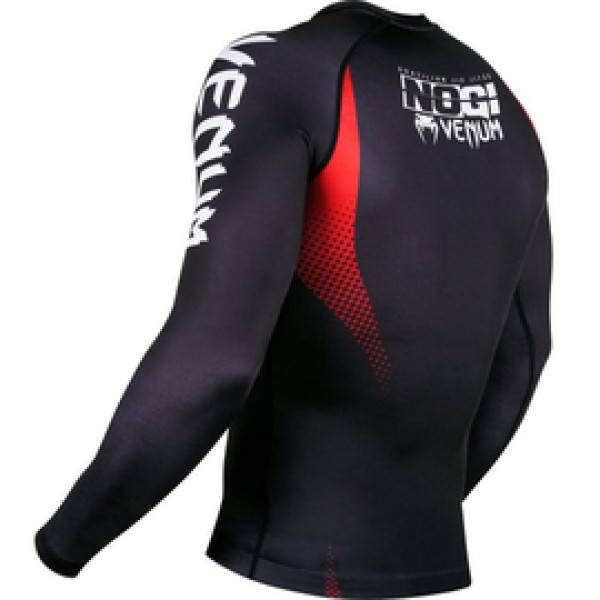 Рашгард Venum No Gi IBJJF Approved Rash Guard Black Red