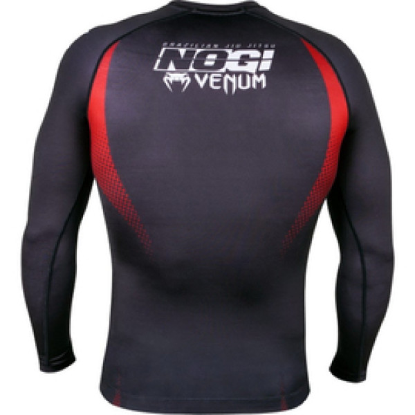 Рашгард Venum No Gi IBJJF Approved Rash Guard Black Red