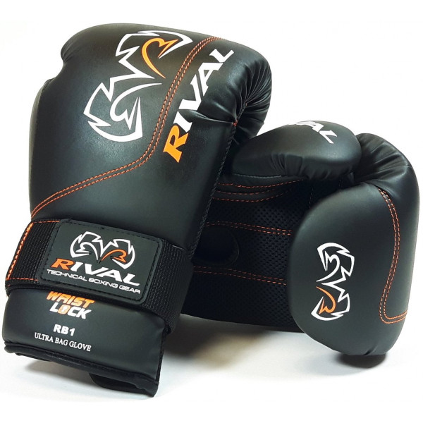 Боксерские перчатки Rival RB1 Ultra Bag Gloves Black