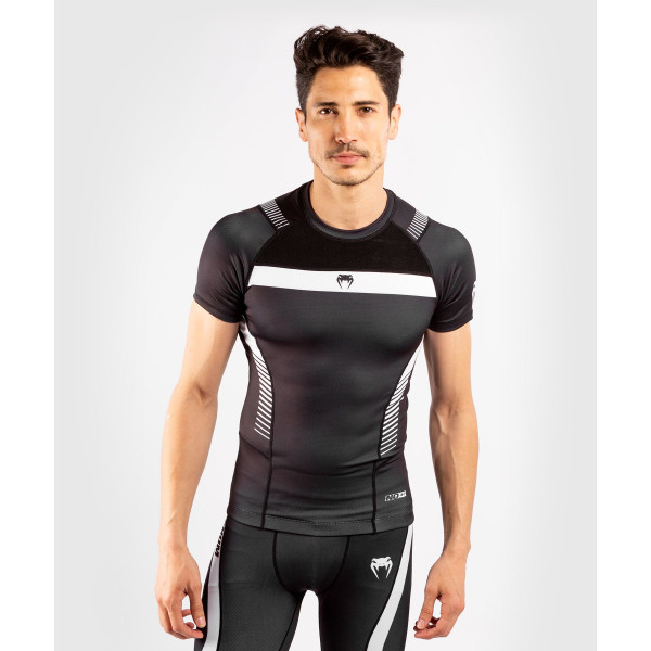 Рашгард с коротким рукавом Venum Nogi 3.0 Short Sleeves Rashguard Black White