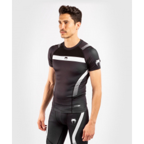 Рашгард с коротким рукавом Venum Nogi 3.0 Short Sleeves Rashguard Black White