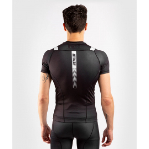Рашгард с коротким рукавом Venum Nogi 3.0 Short Sleeves Rashguard Black White