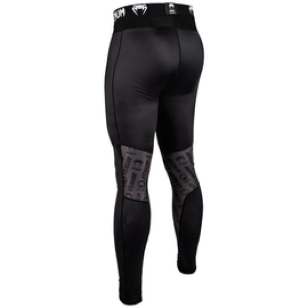 Компрессионные штаны Venum Logos Spat Black