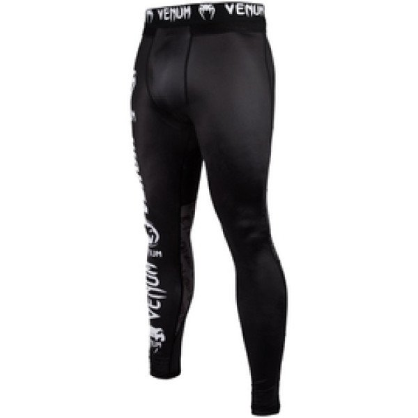 Компрессионные штаны Venum Logos Spat Black