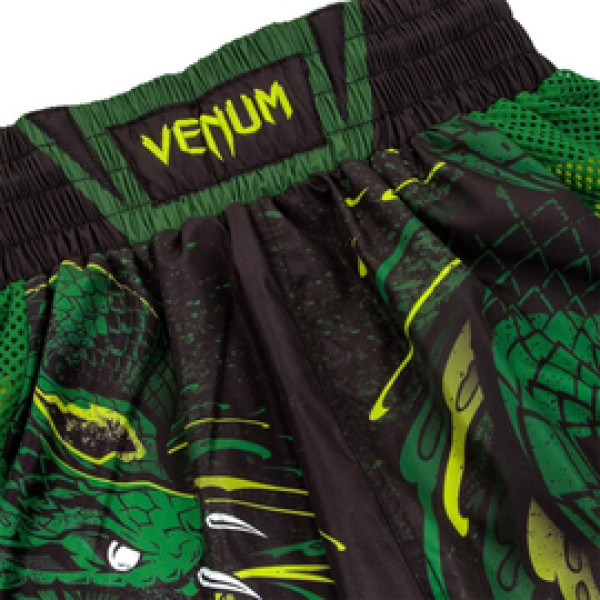 Шорты для бокса Venum Green Viper Boxing Shorts Black Green