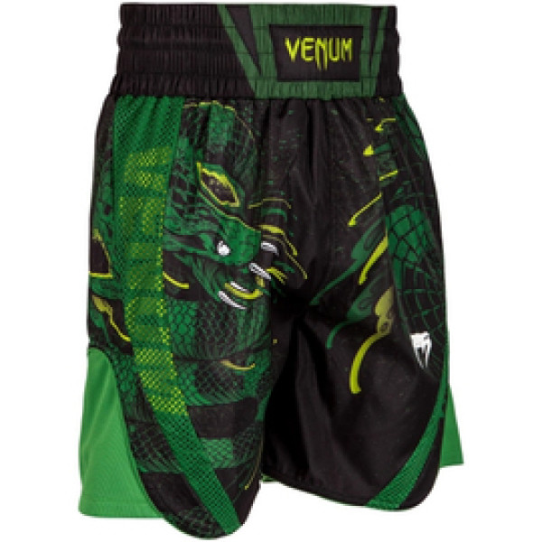 Шорты для бокса Venum Green Viper Boxing Shorts Black Green