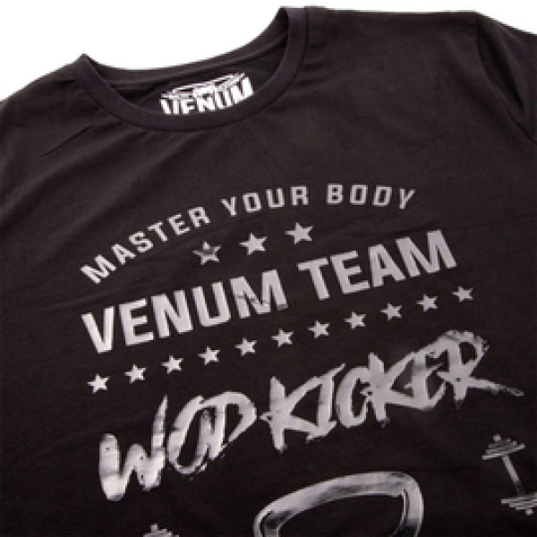 Футболка Venum Wod Kicker T-shirt Matte Black
