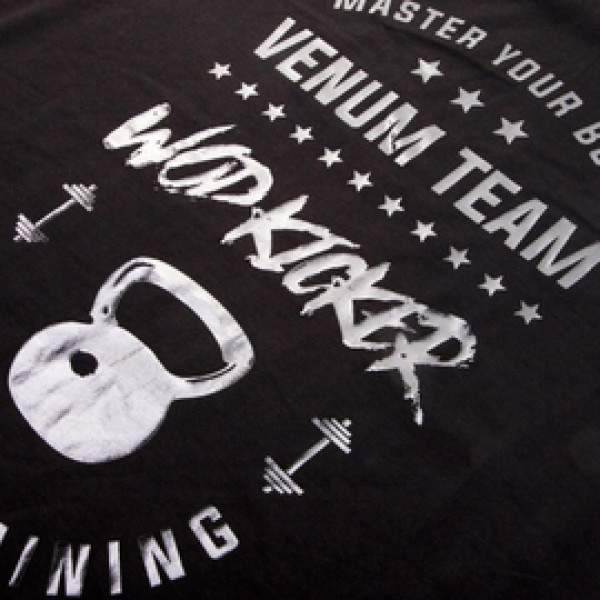 Футболка Venum Wod Kicker T-shirt Matte Black