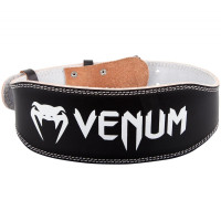 Атлетический пояс Venum Hyperlift Leather Weightifting Belt Black
