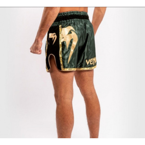 Шорты для тайского бокса Venum Giant Camo Khaki Gold