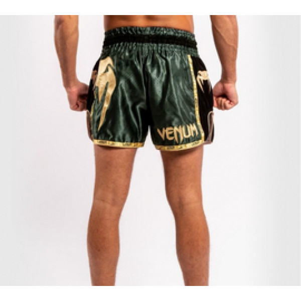 Шорты для тайского бокса Venum Giant Camo Khaki Gold