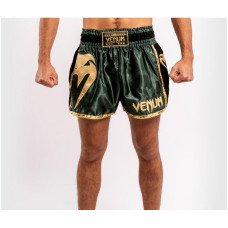 Шорты для тайского бокса Venum Giant Camo Khaki Gold