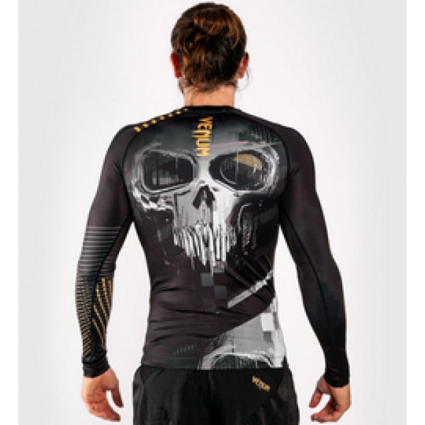 Рашгард Venum Skull Rashguard Long Sleeves Black