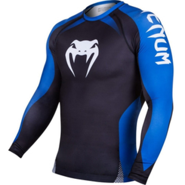 Рашгард Venum No Gi IBJJF Approved Rash Guard Black Blue