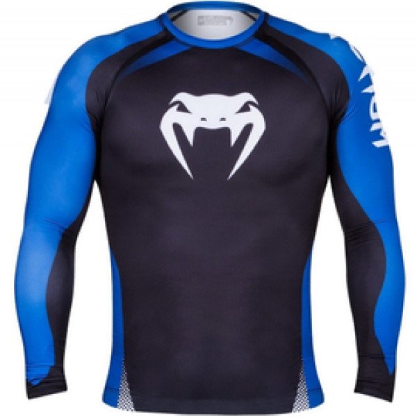 Рашгард Venum No Gi IBJJF Approved Rash Guard Black Blue