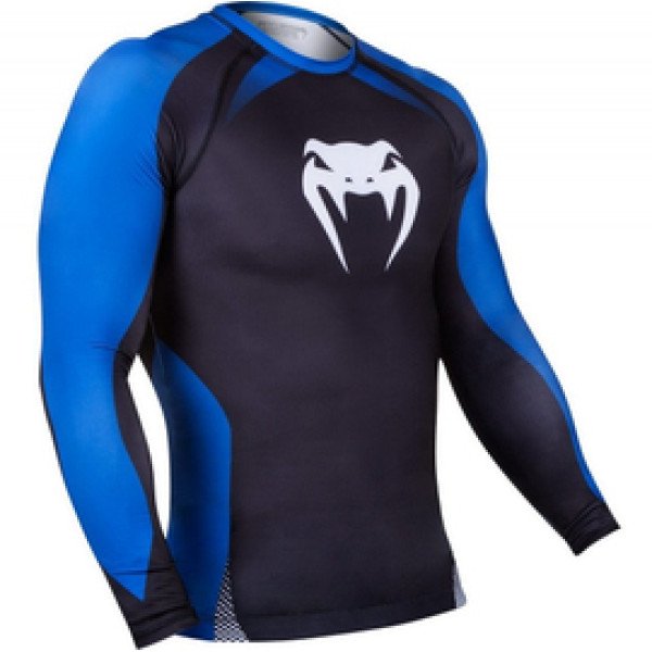 Рашгард Venum No Gi IBJJF Approved Rash Guard Black Blue