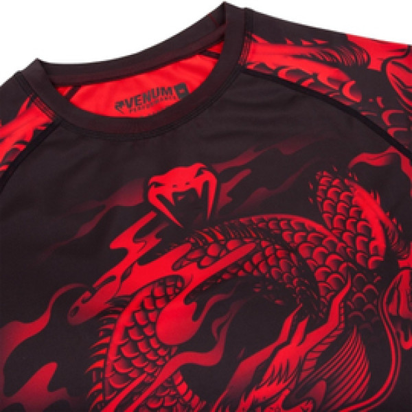 Рашгард Venum Dragons Flight Rashguard Short Sleeves Red