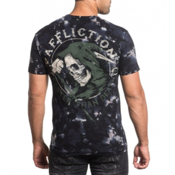 Футболка Affliction Faster Than Death SS Tee Black