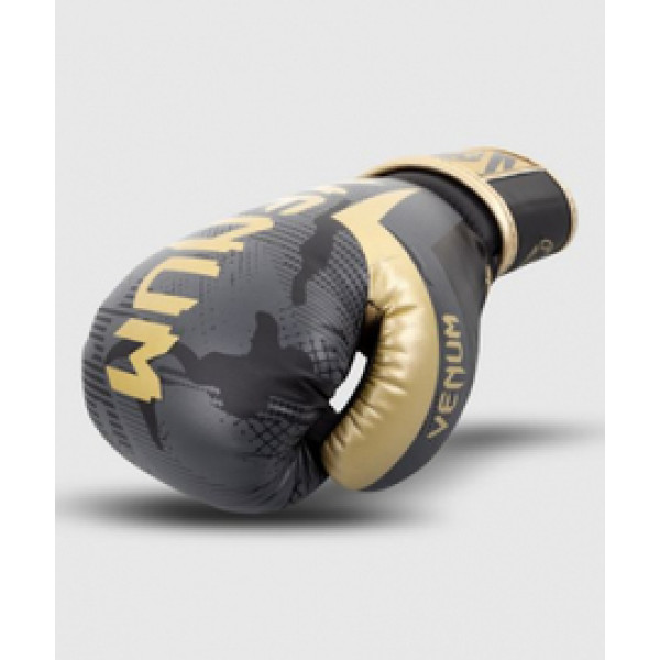 Боксерские перчатки Venum Elite Dark Camo Gold