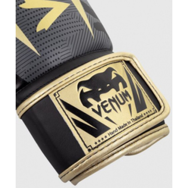 Боксерские перчатки Venum Elite Dark Camo Gold
