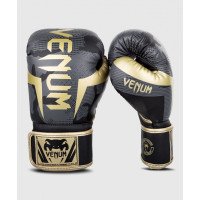 Боксерские перчатки Venum Elite Dark Camo Gold