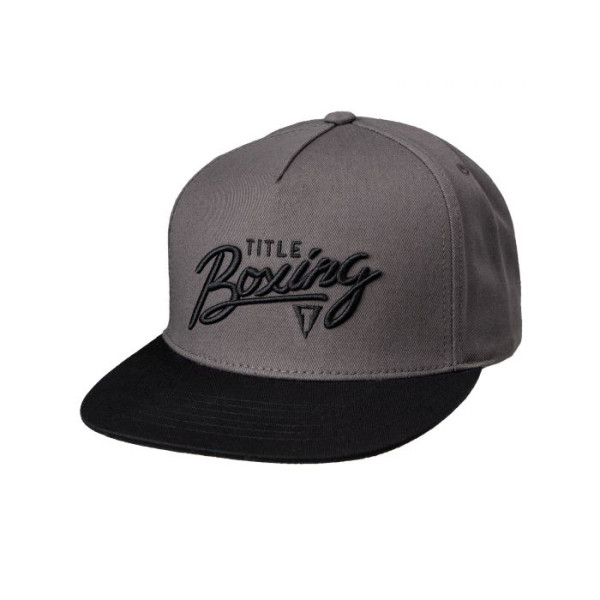 Кепка Title Boxing Script 3D Logo Adjustable Cap Grey Black