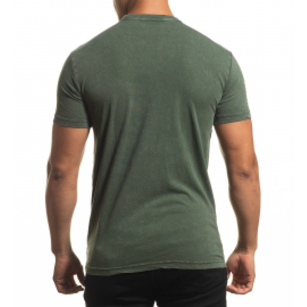 Футболка Affliction FD Revolutionary A24273 Olive Lava Wash