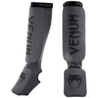 Защита голени и голеностопа Venum Kontact Shinguards Grey