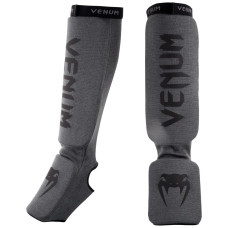 Защита голени и голеностопа Venum Kontact Shinguards Grey