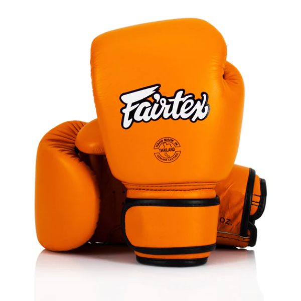 Боксерские перчатки Fairtex BGV16 Leather Muay Thai Boxing Gloves Orange