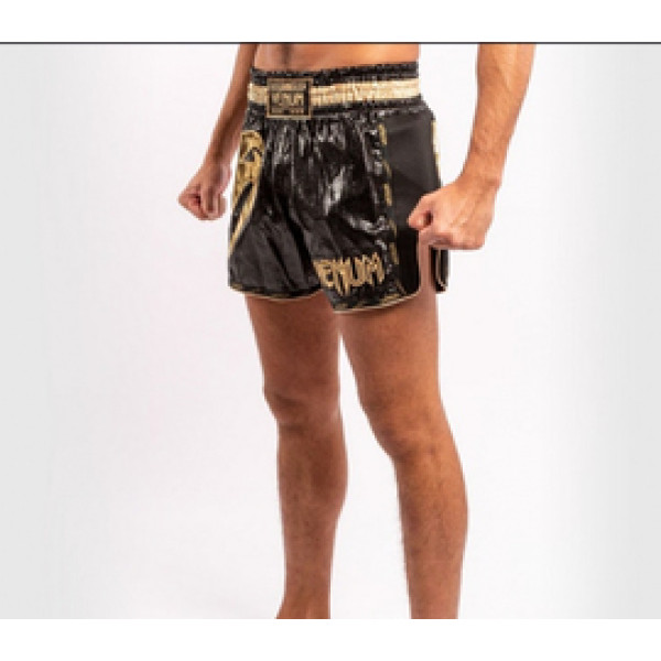 Шорты для тайского бокса Venum Giant Foil Black Gold