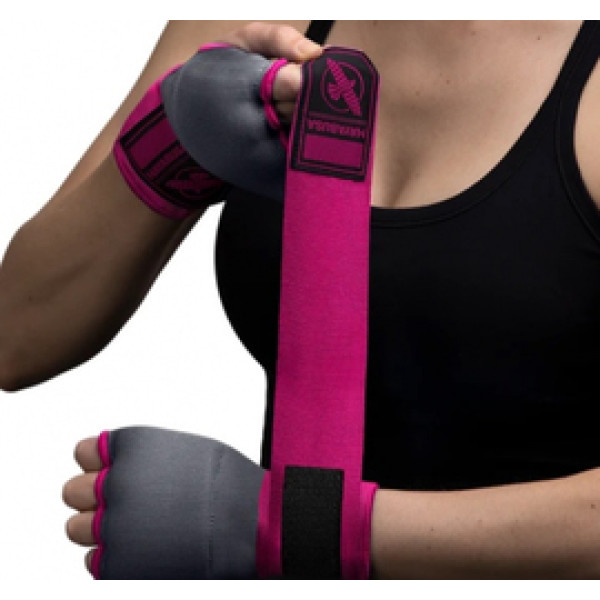 Гелевые бинты Hayabusa Quick Gel Handwraps Grey Pink