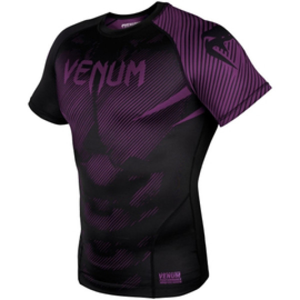 Рашгард Venum NoGi 2.0 Rashguard Short Black Purple
