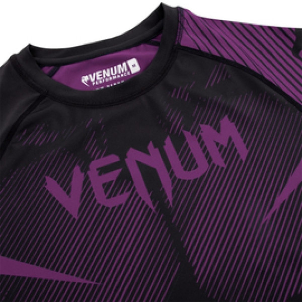 Рашгард Venum NoGi 2.0 Rashguard Short Black Purple