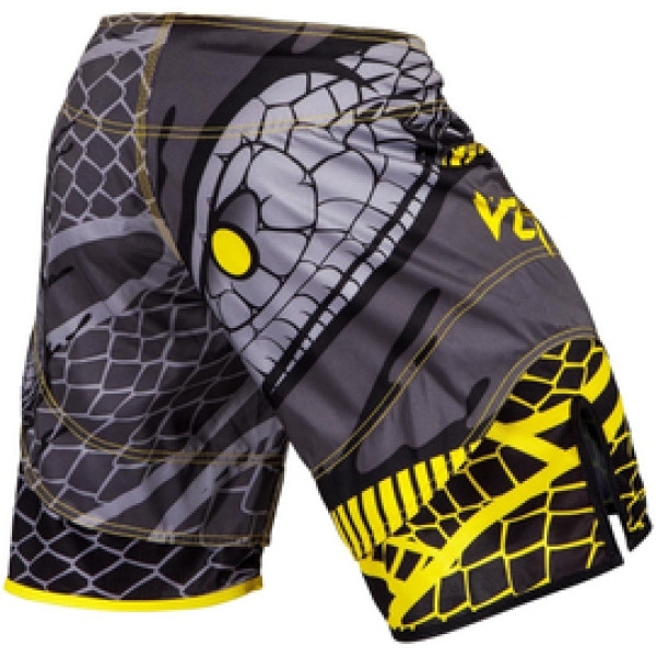 Шорты для MMA Venum Snaker Fightshorts Black Yellow