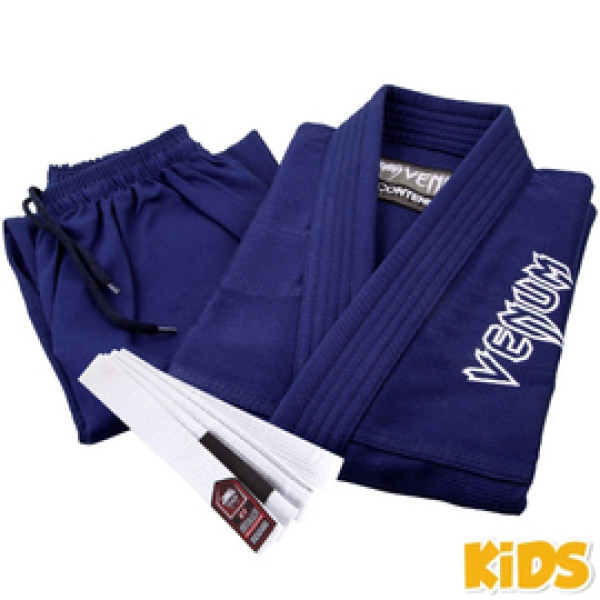 Детское кимоно Venum Contender Kids BJJ Gi Navy Blue