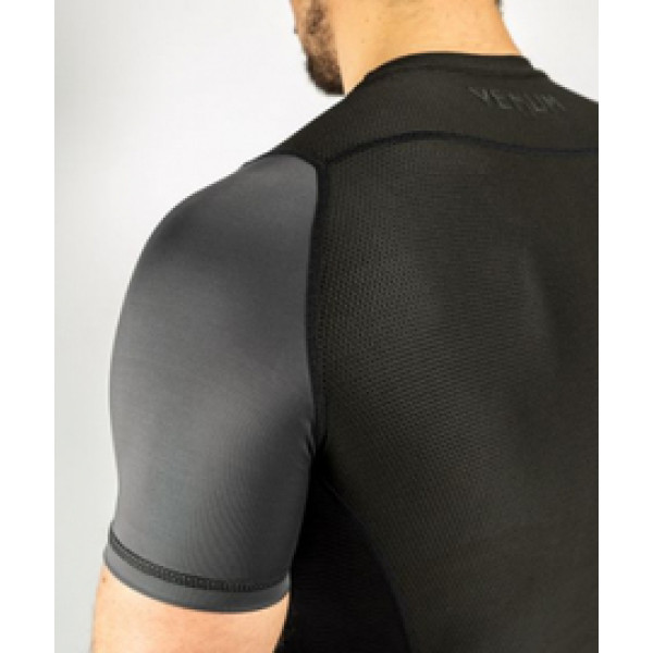 Рашгард Venum G-Fit Rashguard Short Sleeves Grey Black