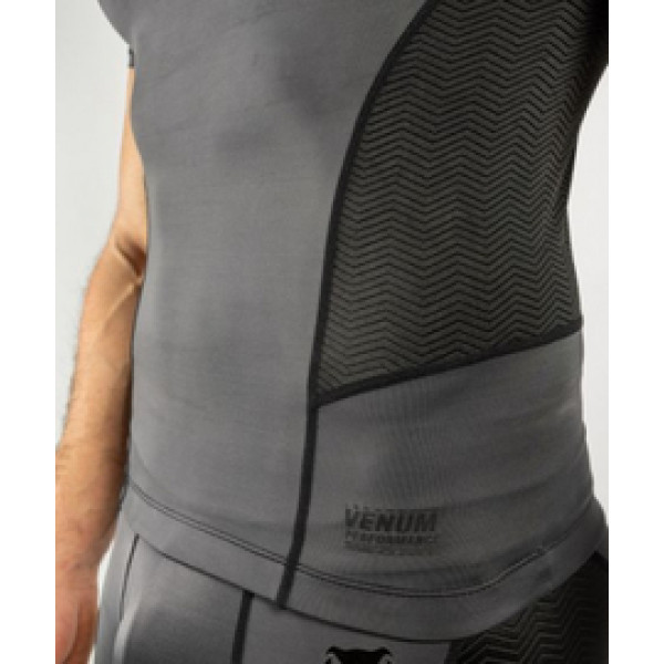 Рашгард Venum G-Fit Rashguard Short Sleeves Grey Black