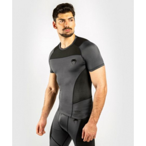 Рашгард Venum G-Fit Rashguard Short Sleeves Grey Black