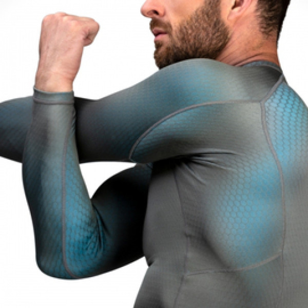 Рашгард Hayabusa Fusion Rashguard - Grey Aqua