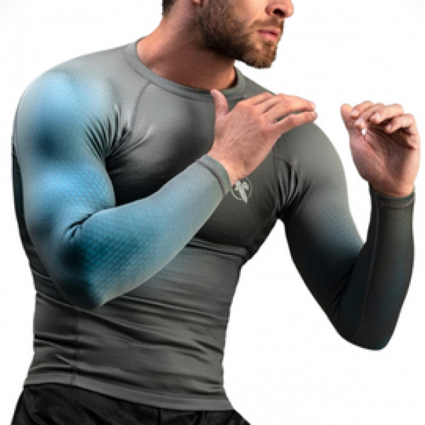 Рашгард Hayabusa Fusion Rashguard - Grey Aqua
