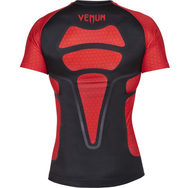 Рашгард Venum Absolute black red короткий рукав