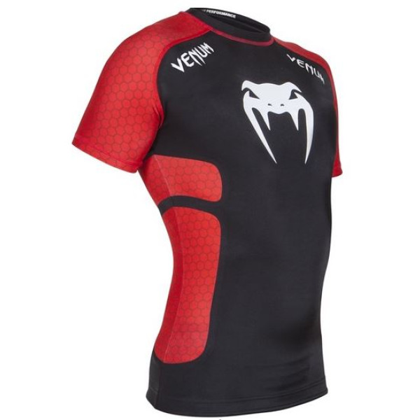 Рашгард Venum Absolute black red короткий рукав