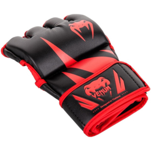 Перчатки MMA Venum Challenger MMA Gloves Without Thumb Black Red