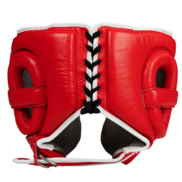 Шлем Title Boxing Leather Sparring Headgear Red