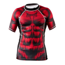 Рашгард Peresvit Beast Silver Force Rashguard Short Sleeve Red