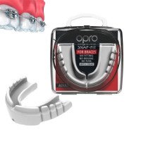 Капа боксерська OPRO Snap-Fit FOR BRACES White (art.002318004)