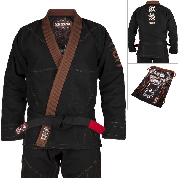 Кимоно для джиу-джитсу Venum Absolute Gorilla BJJ Gi Black Brown